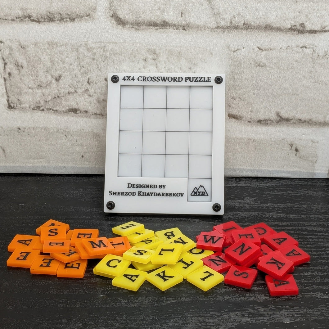 4x4 Crossword Puzzle